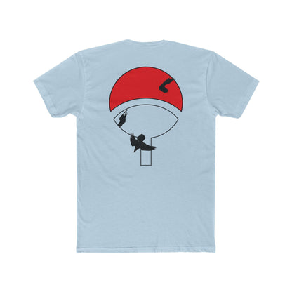 Itachi Uchiha T-Shirt — Red Uchiha Fan Art Tee (Small Chest Akatsuki Cloud & Back Uchiha Emblem)
