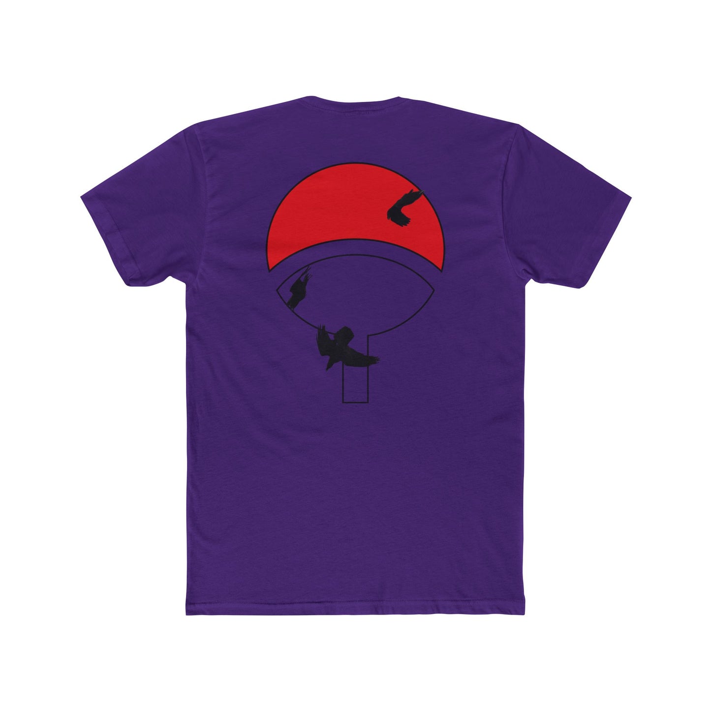 Itachi Uchiha T-Shirt — Red Uchiha Fan Art Tee (Small Chest Akatsuki Cloud & Back Uchiha Emblem)