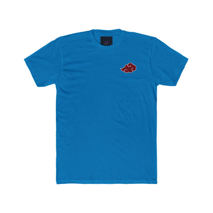 Itachi Uchiha T-Shirt — Red Uchiha Fan Art Tee (Small Chest Akatsuki Cloud & Back Uchiha Emblem)