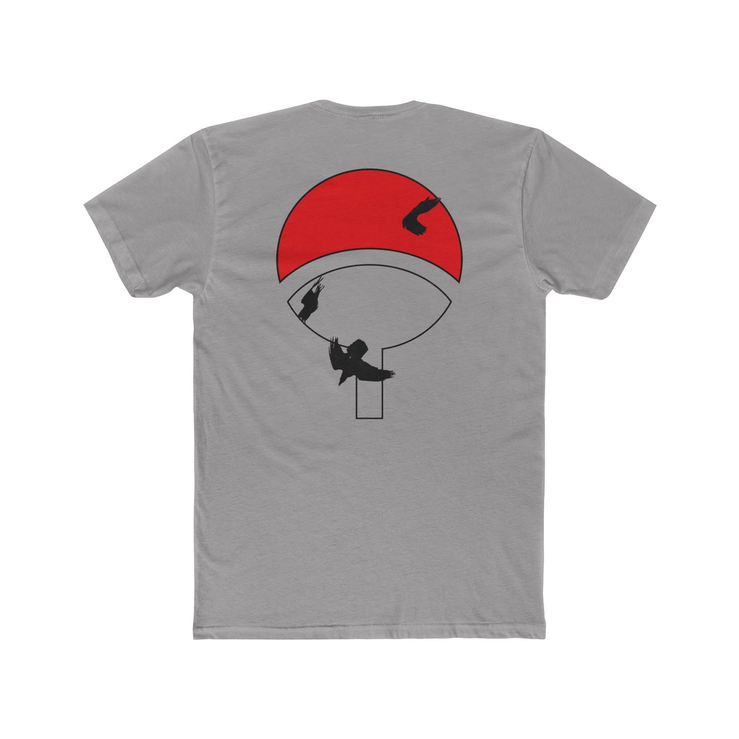 Itachi Uchiha T-Shirt — Red Uchiha Fan Art Tee (Small Chest Akatsuki Cloud & Back Uchiha Emblem)