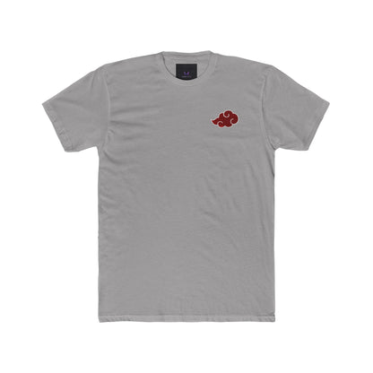 Itachi Uchiha T-Shirt — Red Uchiha Fan Art Tee (Small Chest Akatsuki Cloud & Back Uchiha Emblem)