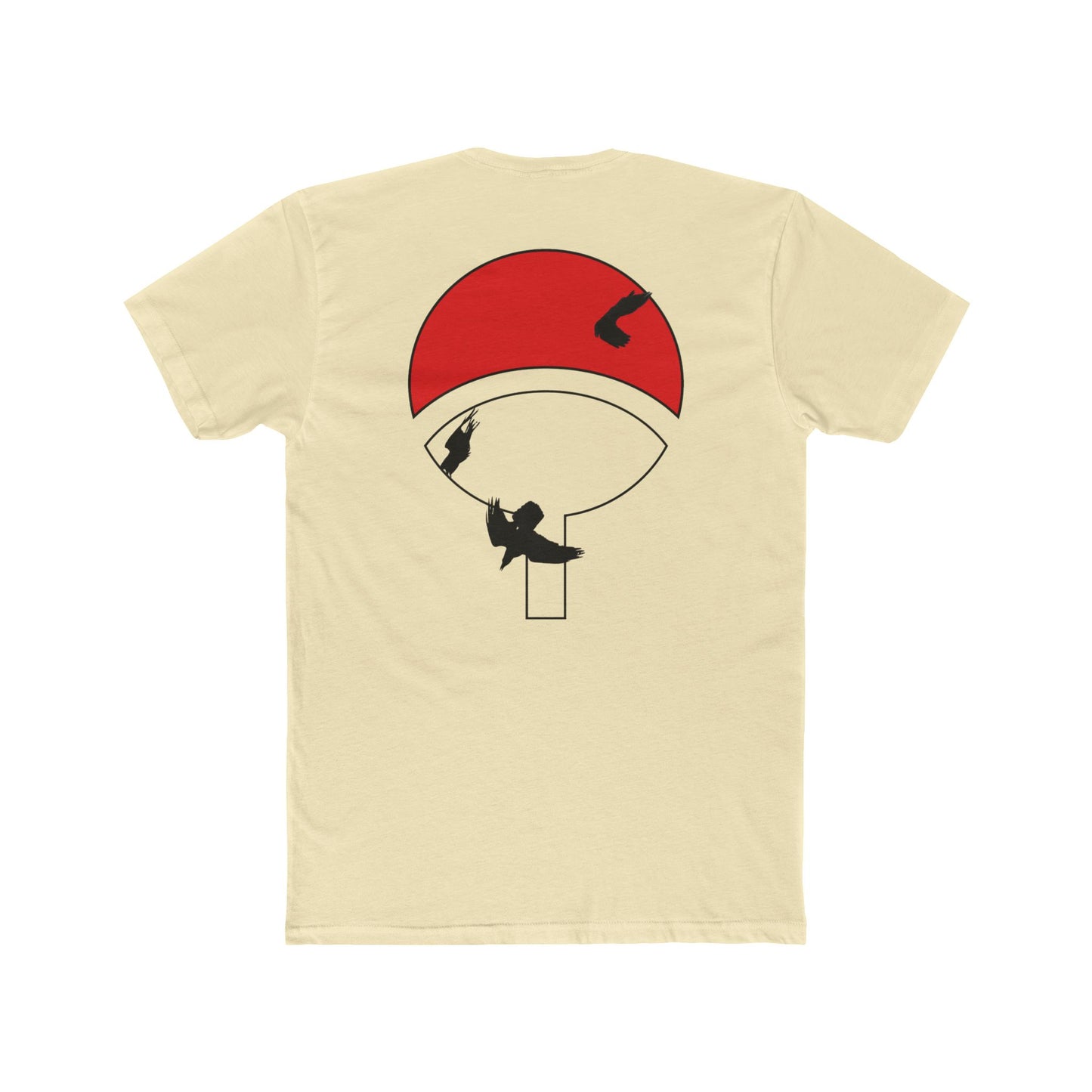 Itachi Uchiha T-Shirt — Red Uchiha Fan Art Tee (Small Chest Akatsuki Cloud & Back Uchiha Emblem)