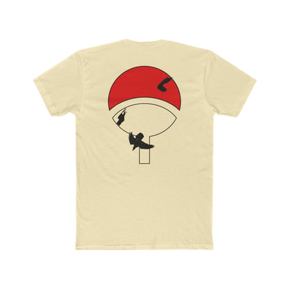 Itachi Uchiha T-Shirt — Red Uchiha Fan Art Tee (Small Chest Akatsuki Cloud & Back Uchiha Emblem)