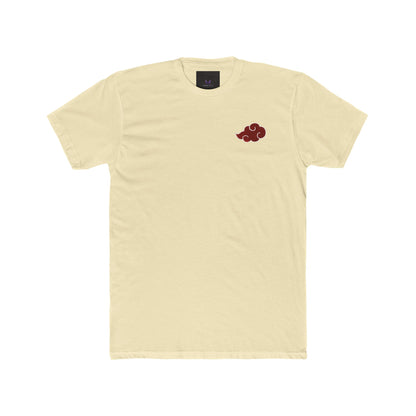 Itachi Uchiha T-Shirt — Red Uchiha Fan Art Tee (Small Chest Akatsuki Cloud & Back Uchiha Emblem)