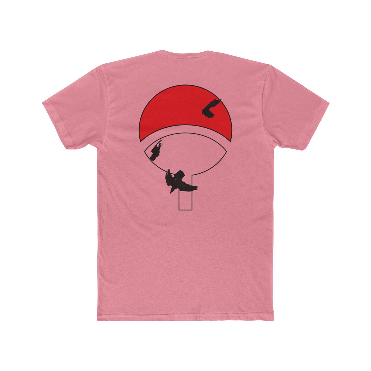 Itachi Uchiha T-Shirt — Red Uchiha Fan Art Tee (Small Chest Akatsuki Cloud & Back Uchiha Emblem)