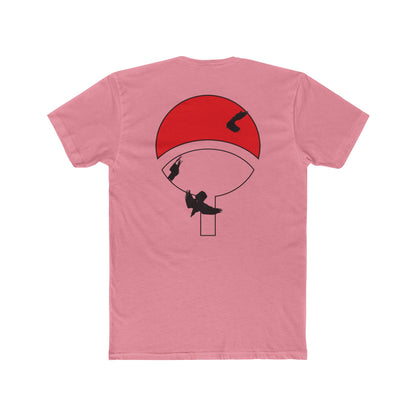 Itachi Uchiha T-Shirt — Red Uchiha Fan Art Tee (Small Chest Akatsuki Cloud & Back Uchiha Emblem)