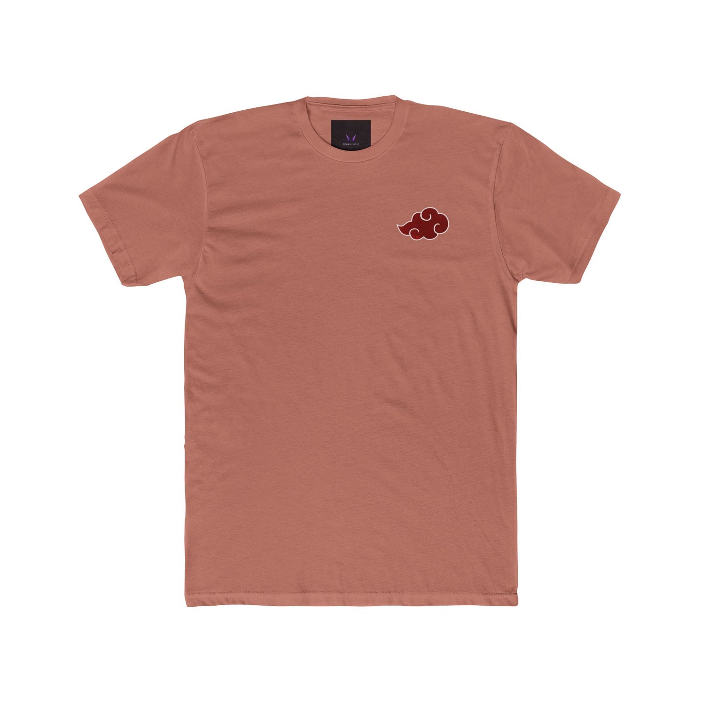 Itachi Uchiha T-Shirt — Red Uchiha Fan Art Tee (Small Chest Akatsuki Cloud & Back Uchiha Emblem)